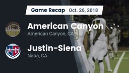 Recap: American Canyon  vs. Justin-Siena  2018