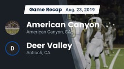 Recap: American Canyon  vs. Deer Valley  2019