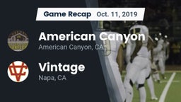 Recap: American Canyon  vs. Vintage  2019