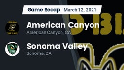 Recap: American Canyon  vs. Sonoma Valley  2021