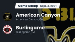 Recap: American Canyon  vs. Burlingame  2021