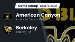 Recap: American Canyon  vs. Berkeley  2022