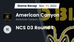 Recap: American Canyon  vs. NCS D3 Round 1 2022