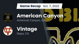 Recap: American Canyon  vs. Vintage  2022
