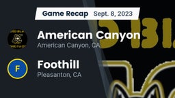 Recap: American Canyon  vs. Foothill  2023