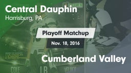 Matchup: Central Dauphin vs. Cumberland Valley 2016