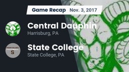 Recap: Central Dauphin  vs. State College  2017