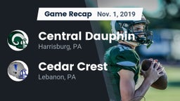 Recap: Central Dauphin  vs. Cedar Crest  2019