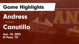 Andress  vs Canutillo  Game Highlights - Jan. 10, 2023