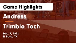 Andress  vs Trimble Tech  Game Highlights - Dec. 9, 2022