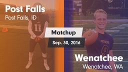 Matchup: Post Falls High vs. Wenatchee  2016