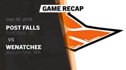 Recap: Post Falls  vs. Wenatchee  2016