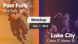 Matchup: Post Falls High vs. Lake City  2016