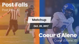 Matchup: Post Falls High vs. Coeur d'Alene  2017