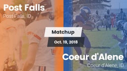 Matchup: Post Falls High vs. Coeur d'Alene  2018
