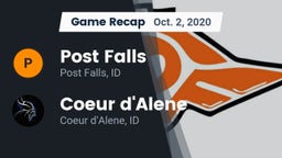 Recap: Post Falls  vs. Coeur d'Alene  2020