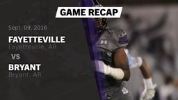 Recap: Fayetteville  vs. Bryant  2016