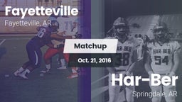 Matchup: Fayetteville High vs. Har-Ber  2016