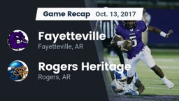 Recap: Fayetteville  vs. Rogers Heritage  2017