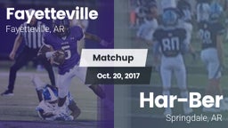 Matchup: Fayetteville High vs. Har-Ber  2017