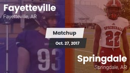 Matchup: Fayetteville High vs. Springdale  2017
