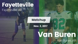 Matchup: Fayetteville High vs. Van Buren  2017