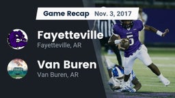 Recap: Fayetteville  vs. Van Buren  2017