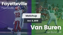 Matchup: Fayetteville High vs. Van Buren  2018