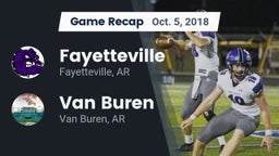 Recap: Fayetteville  vs. Van Buren  2018