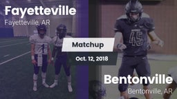 Matchup: Fayetteville High vs. Bentonville  2018