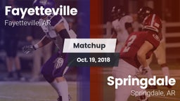 Matchup: Fayetteville High vs. Springdale  2018