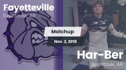 Matchup: Fayetteville High vs. Har-Ber  2018