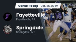 Recap: Fayetteville  vs. Springdale  2019