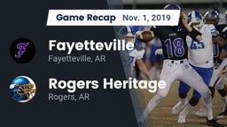 Recap: Fayetteville  vs. Rogers Heritage  2019