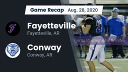 Recap: Fayetteville  vs. Conway  2020