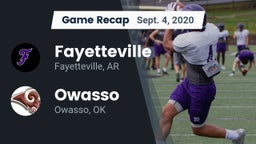 Recap: Fayetteville  vs. Owasso  2020