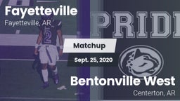 Matchup: Fayetteville High vs. Bentonville West  2020