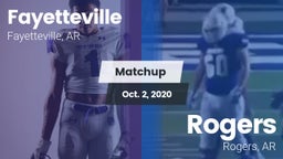 Matchup: Fayetteville High vs. Rogers  2020