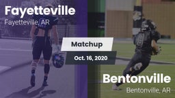 Matchup: Fayetteville High vs. Bentonville  2020
