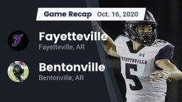 Recap: Fayetteville  vs. Bentonville  2020