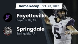 Recap: Fayetteville  vs. Springdale  2020