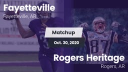 Matchup: Fayetteville High vs. Rogers Heritage  2020