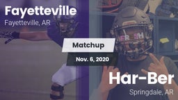 Matchup: Fayetteville High vs. Har-Ber  2020