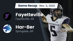 Recap: Fayetteville  vs. Har-Ber  2020