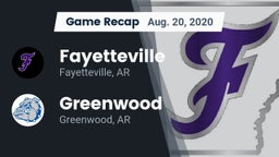Recap: Fayetteville  vs. Greenwood  2020