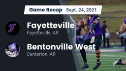 Recap: Fayetteville  vs. Bentonville West  2021
