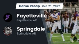 Recap: Fayetteville  vs. Springdale  2022
