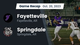 Recap: Fayetteville  vs. Springdale  2023