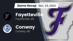 Recap: Fayetteville  vs. Conway  2023