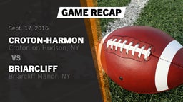 Recap: Croton-Harmon  vs. Briarcliff  2016